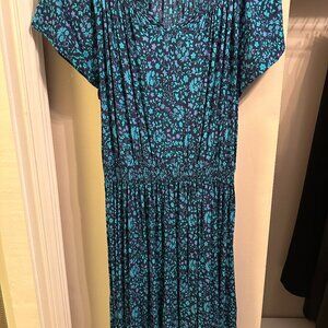 Talbots Floral Dress with smocked details - Cute professional style